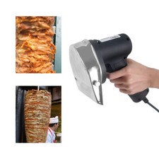 Electric Kebab Slicer Gyro Shawarma Doner Knife 100mm Toothed and Round Blade
