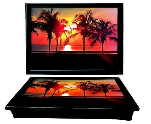 Serving lap tray sunset theme - lap,