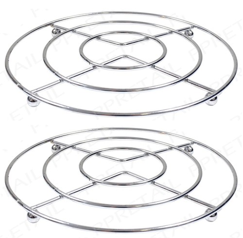 Chrome hot pan pot stands - chrome,