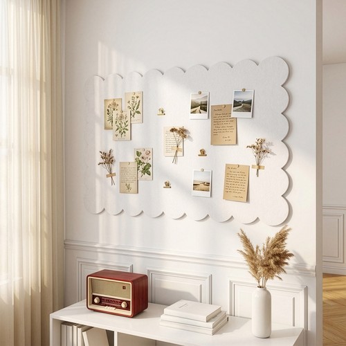 Felt bulletin board 40x80cm - board,