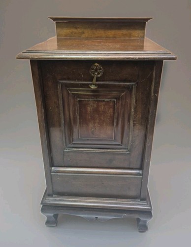 Edwardian oak coal scuttle - oak,
