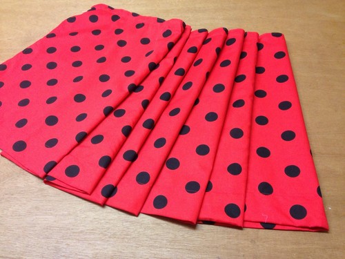 Polka dot fabric both side - both,