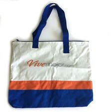 Casual Colorful Striped Large Tote Shopping Travel Bag NWOT - Vive Mejor