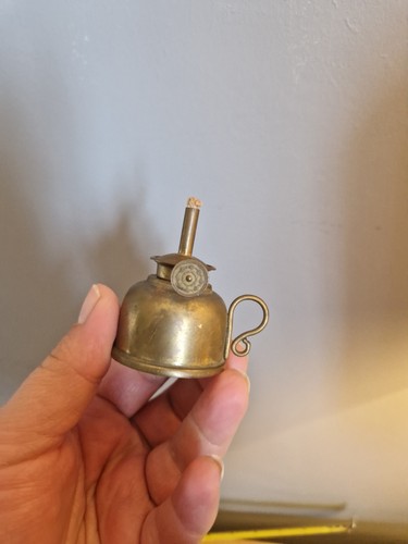 Vintage mini brass oil - vintage,
