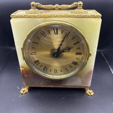 Vintage Green Onyx & Brass