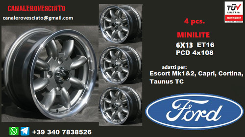 Minilite wheels inch - wheels,