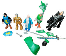 Disney Famosa Sword in the Stone Character Figure Merlin wand heros horse bundle