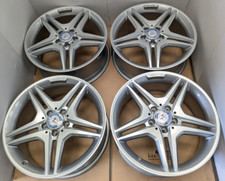 4x GENUINE SILVER MERCEDES AMG A B CLA  C V CLASS VITO VIANO 18" ALLOY WHEELS