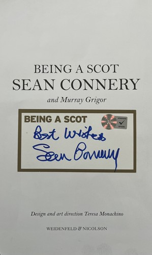 Sean connery authentic signed - connery,