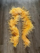2m Ostrich feather boa vintage burlesque showgirl Mandarin Orange