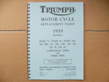 TRIUMPH PARTS BOOK 1939