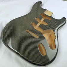 Strat Stratocaster Body 3 pcs North American Alder SSS Carbon Fiber Layer 2.49kg