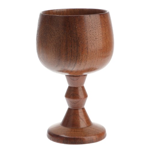 Brown wooden wine - wooden, stem