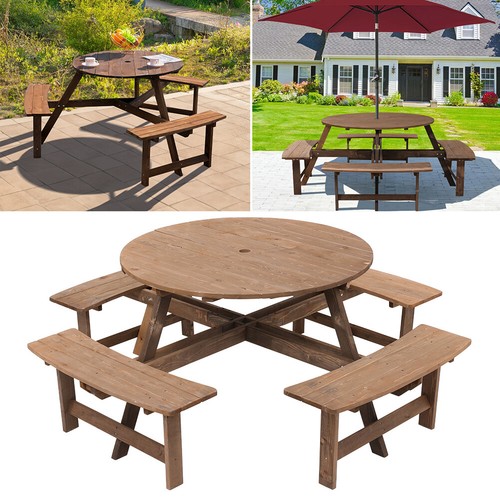 Seater wooden round - seater,