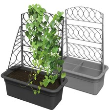 Trellis Planter Climbing Flower Pot Box Large Pergola Plants Vegetables Plastic