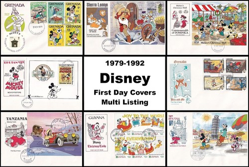 1979 1992 disney fdc first - first, day
