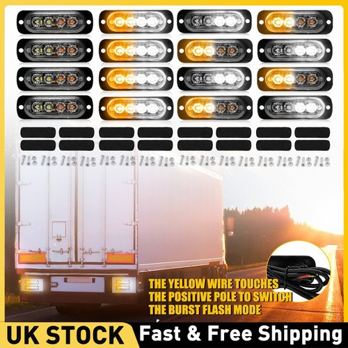 Amber white led - amber/white,