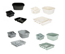 Set of 3 Plastic Large Dish