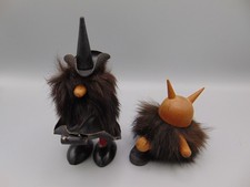 VINTAGE DANISH TEAK WITCH GONK & 1 OTHER FOR SPARES