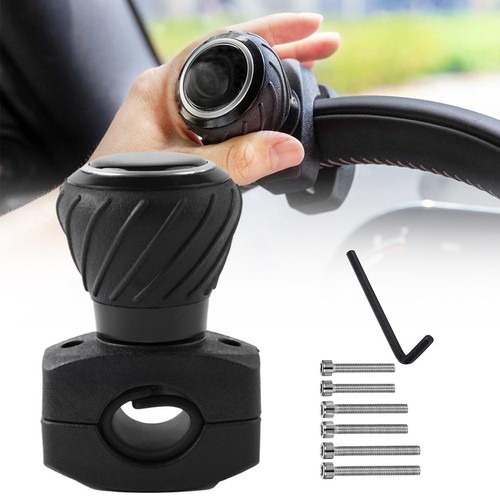 Black steering spinner knob - steering,