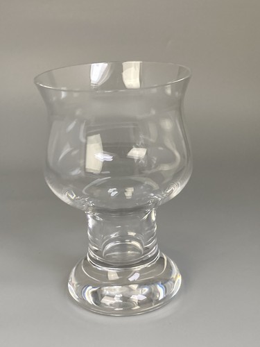Vintage clear glass goblet - vintage,