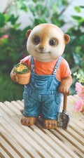 Baby Meerkat Garden Ornament - Cute Animal Statues - Molly or Mike