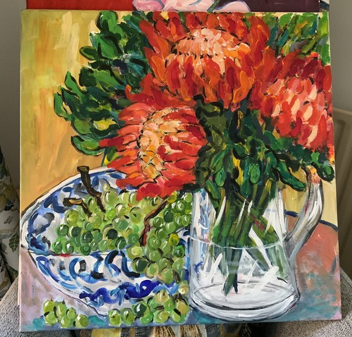 Large still life - still, oil