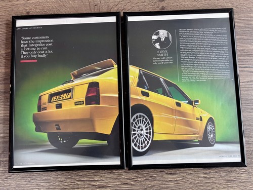 Framed original lancia delta - framed,
