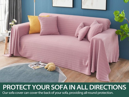 Pink sofa throw - throw, cover