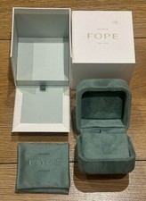 Genuine Original Fope Luxury Jewellery Chain Pendant Earrings Ring Box Green