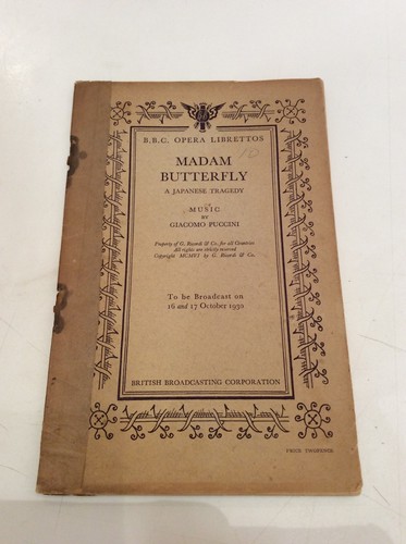 Madam butterfly program bbc - madam,