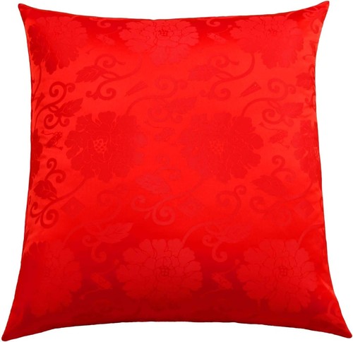 Red zabuton cushion cover - cushion,