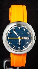 Bulova Blue Dial Automatic Cal. 11ANACB Men's Vintage Watch -- Working