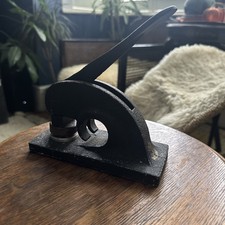 Vintage Cast Iron  Paper Stamp Embosser Press. Industrial 