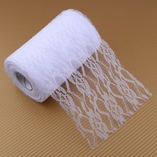 1 Roll Lace Table Runner Vintage Wedding Party Banquet Chair Sash Decoration jt