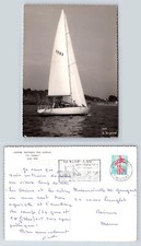 Sailing yacht postcard - sailing,
