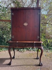 Antique Wooden Glass Cabinet