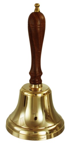 Solid brass hand - brass, bell