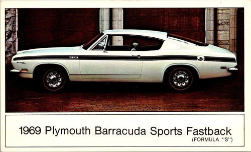 Postcard 1969 plymouth - 1969,