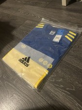 Boca Juniors Retro 1981 Home Shirt – Short Sleeve – Blue/Yellow – Size L–BNWT