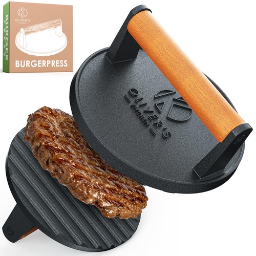 Burger press cast iron - burger,