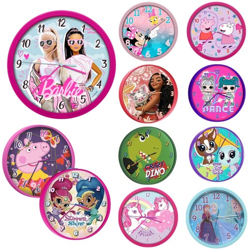 25cm plastic kids wall - plastic, clocks