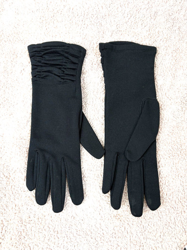 Vintage black ruched evening - vintage,