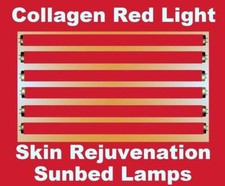 NEW COLLAGEN RED LIGHT SKIN REJUVENATION ANTI WRINKLE SUNBED TUBES/LAMPS 5ft/6ft