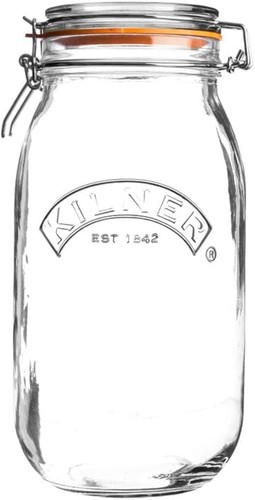 Kilner clip top - jar, litre