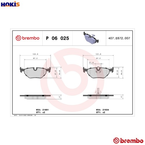 Brake pad set disc - pad,