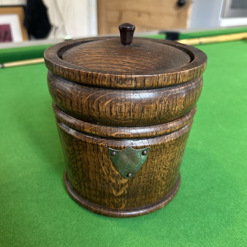 Oak tea caddy - tea,
