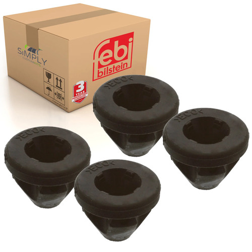 Engine cover rubber sockets - 4x,