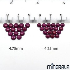 NATURAL RED GARNET GEMSTONE 1.5mm-14mm CABOCHON ROUND SHAPE WP00184