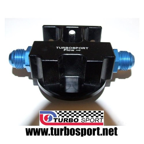 Remote oil filter housing